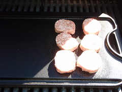 Barbecued sourdough pancakes!