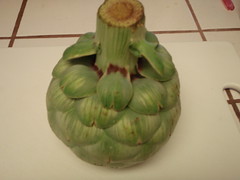 Grilled Aritchokes and Sausage