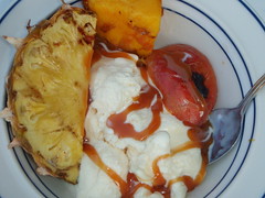 Grilled fruit desert