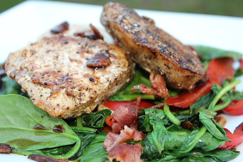 Grilled Wahoo steaks on the Island grillstone