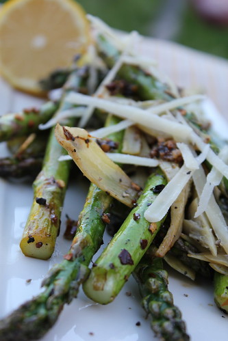Grilled Asparagus and Artichoke Hearts