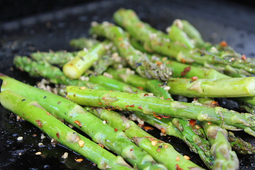 Grilled Asparagus and Artichoke Hearts