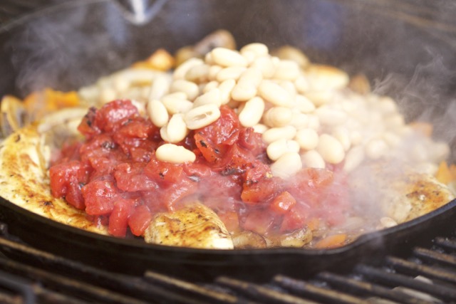 Add roasted tomatoes and cannellini beans to recipe | Cooking-Outdoors.com | Gary House