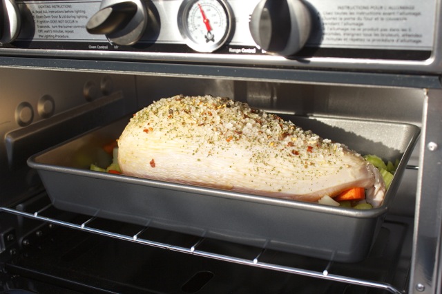 Roasted Turkey Breast in the Camp Chef Camp Oven