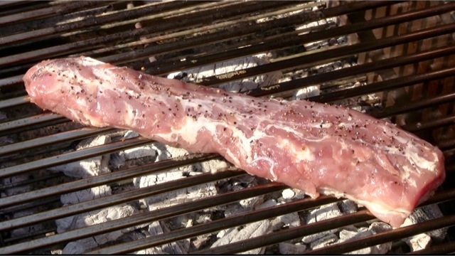 Grilled Blackberry Glazed Pork Tenderloin