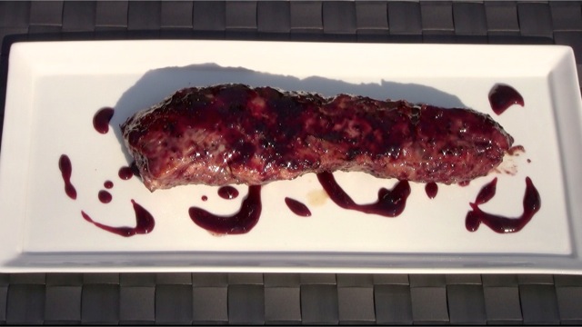 Grilled Blackberry Glazed Pork Tenderloin