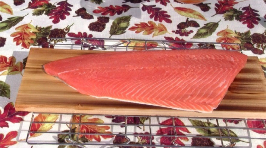 Apricot Orange Glazed Cedar Plank Salmon Recipe