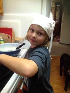 Chef Jarin making pancakes