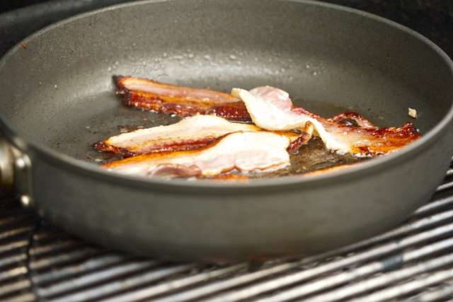 cooking bacon