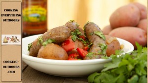 Dutch oven Beer Brats and Potatoes recipe