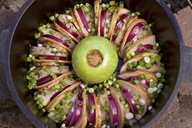 Dutch oven Chicken Cordon Bleu | Cooking-Outdoors.com | Gary House