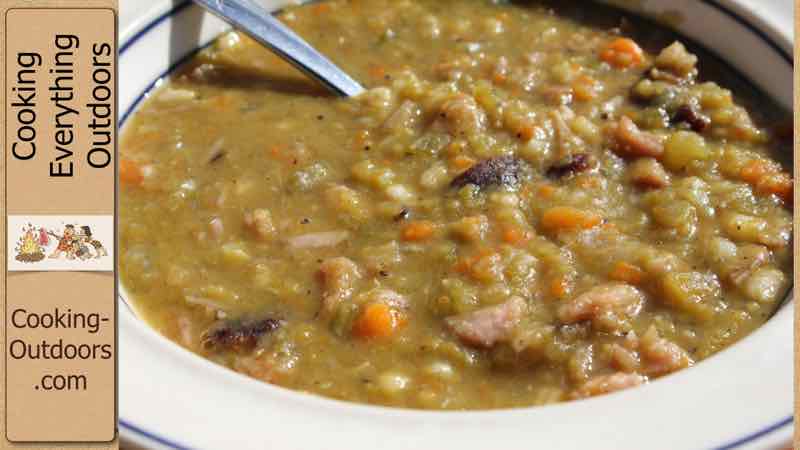 Dutch oven Split Pea Soup Video