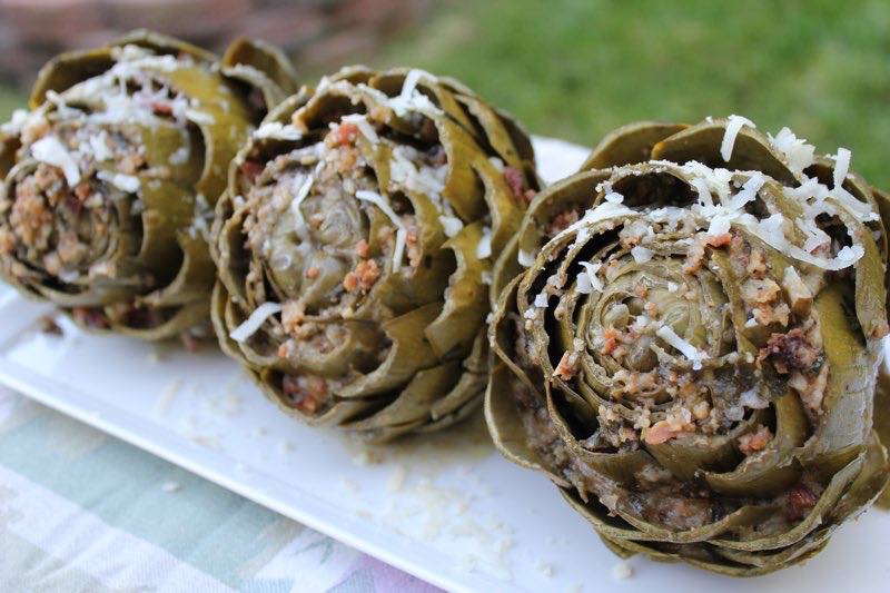 Dutch oven Stuffed Artichokes Recipe