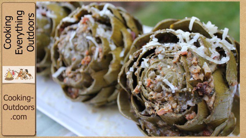 Dutch oven Stuffed Artichokes video