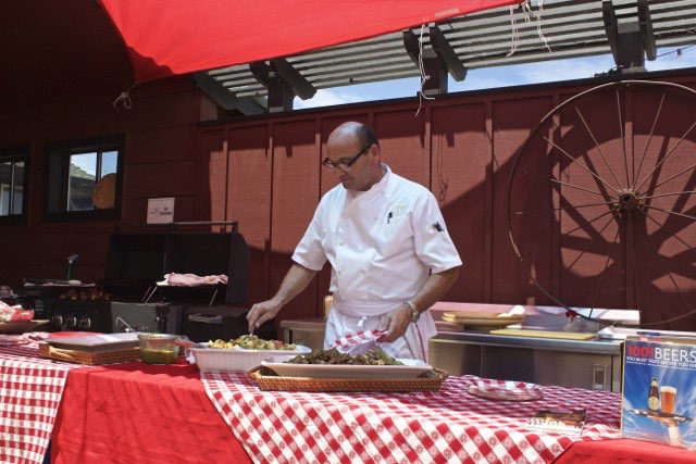 Executive Chef Marvin Martin serving our food | Traveling4Food.com | Gary House
