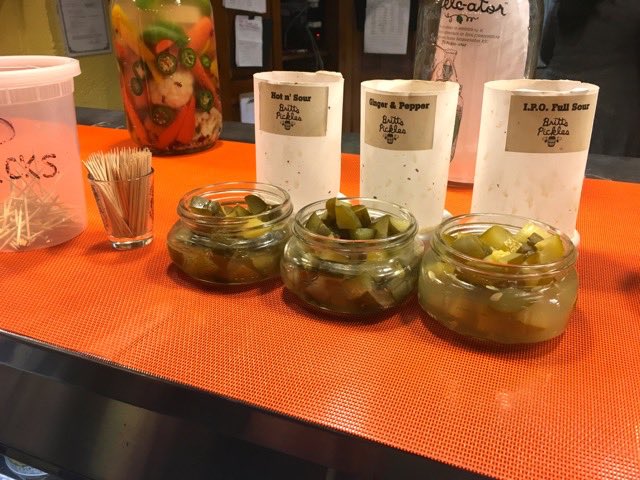 Fermented Pickle Samples | Traveling 4 Food | Gary House