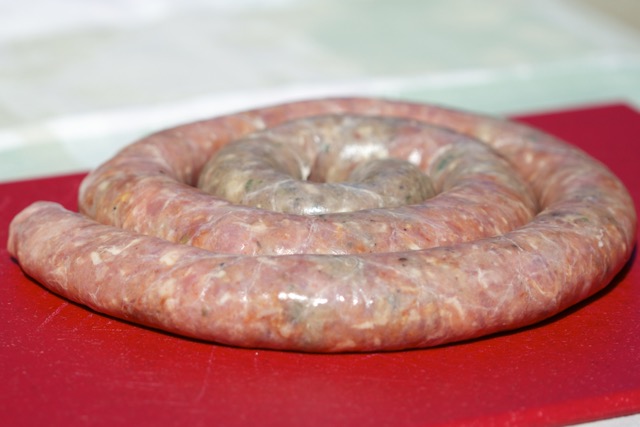Homemade sausage