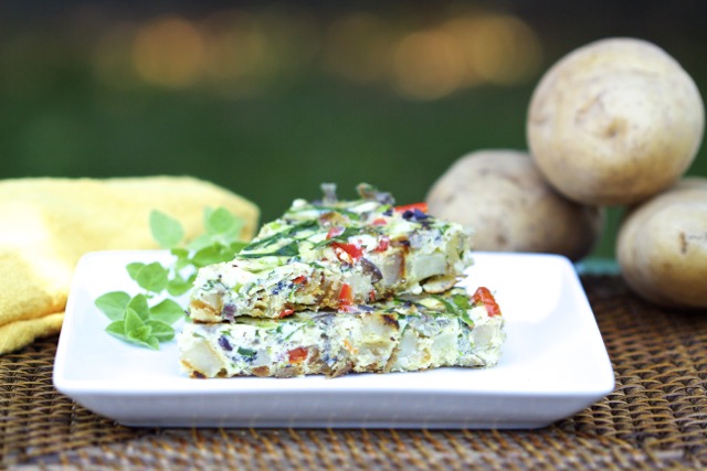 Idaho Potato Dutch oven Greek Frittata Recipe
