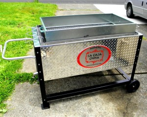 Luau Pork Shoulders in "La Caja China" Roasting Box