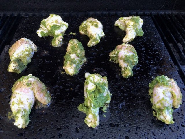 Marinated Orange Sriracha Chicken Drumettes on the Island Grillstone | Cooking-Outdoors.com | Gary House