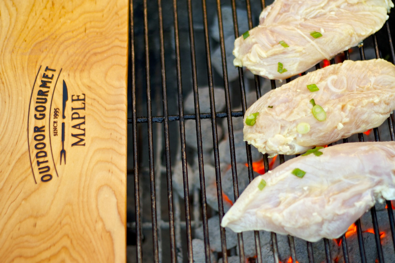 Orange Glazed Planked Chicken Breast Recipe