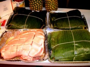 Luau Pork Shoulders in "La Caja China" Roasting Box