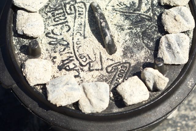 Pre-heating Dutch oven | Cooking-Outdoors.com | Gary House