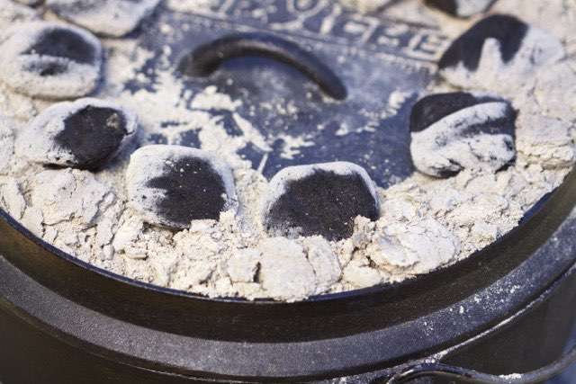 Second round of charcoal briquetts | Cooking-Outdoors.com | Gary House