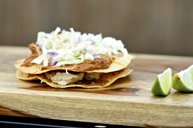 Shredded cabbage on the chalupa