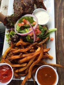 Sonney's BBQ Shack - BBQ ribs fries and salad | Cooking-Outdoors.com | Traveling 4 Food | Gary House