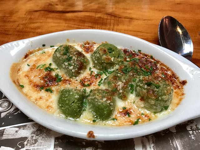 Spinach Gnocchi in a Parmesan Bechamel sauce | NevertoOldtoTravel.com | Gary House