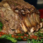 Stuffed Rib Roast with Horseradish Cream