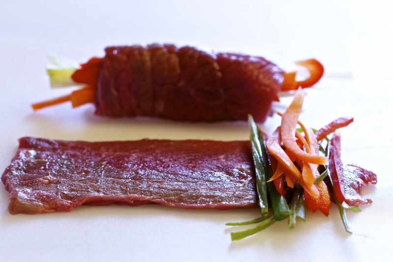 Vegetable-Stuffed Beef Rolls